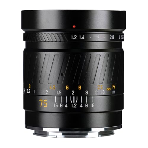 SG-image 75mm F1.2 �����t�H�[�}�b�g X�}�E���g �n�b�Z���u���b�hX�݊� MF�i�}�j���A���t�H�[�J�X�j ����a �P�œ_ �|�[�g���[�g �������� �u���b�N (2�N�ۏؕt) (�������K�i)