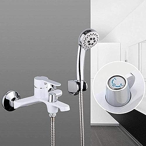 Robinet de douche en laiton chromé luxe pour salle de bains