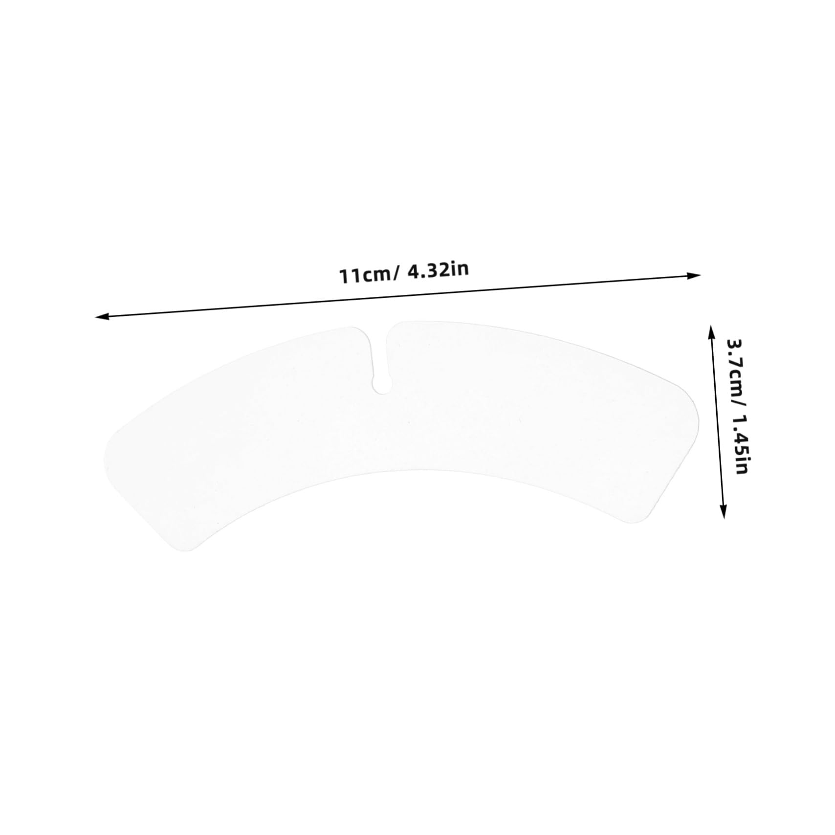 Ciieeo 100pcs Butterfly Piece Collar Support Sticker Plastic Collar Stays for Men's Dress Shirt