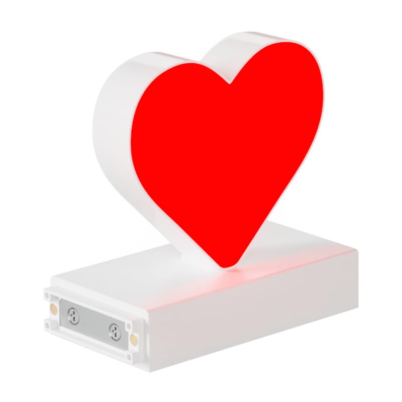 ABCmix LED Magnetic, H 3.7' Light with Touch Control, Red, Dimmable