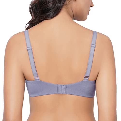 Image of Essentials Padded Wired 3 /4th Cup Everyday Wear Cotton Blend T-Shirt Bra