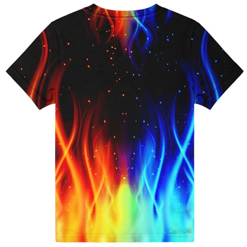 Image of Hgvoetty Boys Girls Graphic T-Shirts Kid 3D Casual Tops Tees for 6-16 Years | Youth Novelty Shirts, Bright Eye-Catching Design, Lightweight and Soft Material, Suit for Daily Sport, Party and School Wear