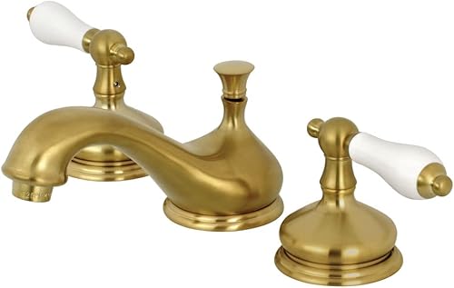 Kingston Brass KS1167PL Grifo de baño extendido de 8 pulgadas, latón cepillado