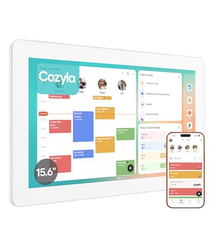 Cozyla Mate Calendar+ 2: 15.6' Digital Calendar Wall Touch...