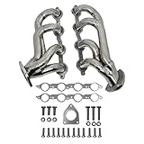 Replacement Header for LS V8 Engines – With MLS Gaskets and Right Side Beveled Flange – 304 Stainless...