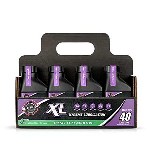 Opti-Lube XL Xtreme Lubricant Diesel Fuel Additive: 4oz 8 Pack Treats up to 40 Gallons per 4oz Bottle