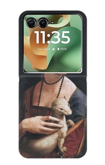 Étui clapet Motorola Razr 60+ Lady Ermine pour le quotidien
