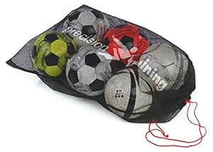 Precision TR154 10er Fußballnetz Balltasche Schwarz