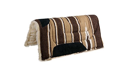 Pets2Care Tapis de selle Western Noir et Marron 32 x 32