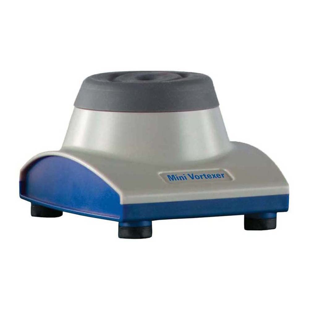 Heathrow 120598 Mini Vortex Mixer, Universal, Gray/Blue, 100-240VAC, 50/60Hz