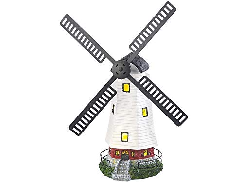 Lunartec Moulin décoratif Solaire à LED - 32 cm