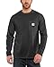 Carhartt Men's Force Cotton Long Sleeve T-Shirt, Carbon Heather, Large