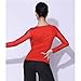 Yhhsgscr Latin Dance Tops Adult Ballroom Clothing Cha Cha Tango Dancewear Middle Aged Woman Salsa Performance Costume,B,M