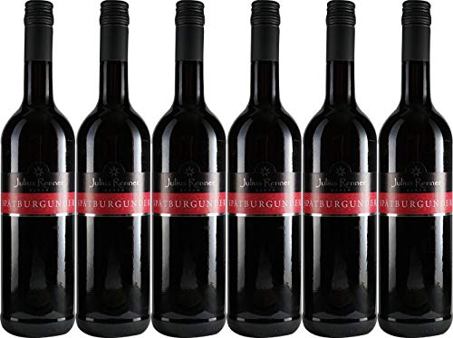 Julius Renner Spätburgunder Rotwein Kabinett 2022 Halbtrocken (6 x 0.75 l)