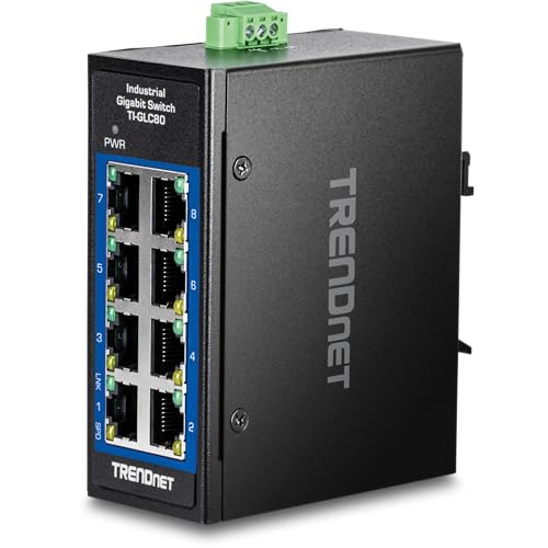 Capacité Commutation 16 Gbit/s pour Commutateur Industriel TRENDnet 8 Ports