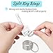 PAXCOO 200Pcs Split Key Rings Bulk for Keychain and Crafts, 1 inch (25mm)