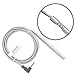 BBQGO Barbecue Grilling Oven Thermometer Probe and Clip Replacement use for Maverick ET732, ET733 and Ivation IVA-WLTHERM IVAWT738 with 6ft Stainless Steel Cable (1x Oven Probe + 1 x Clip)