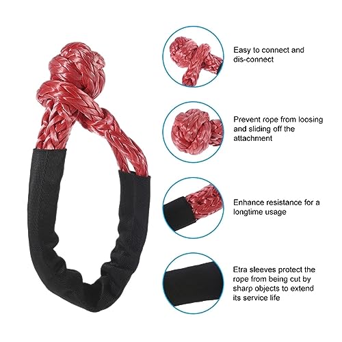 Cabrestante de cuerda todoterreno para coche 4x4 con grillete suave de 22 pulgadas Blauw 6