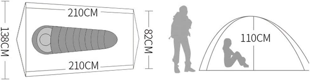 Tienda de campaña ultraligera para camping de 1 persona miniatura 2