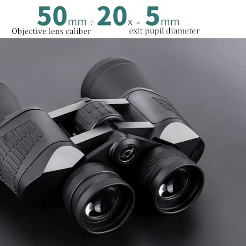 Binoculares 20x50 para adultos con visión nocturna de baja luz miniatura 5
