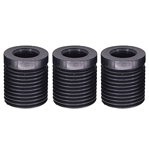 Xtremeamazing 6 Speed Manual Gear Shift Knob M10 X 1.5 Red Stitching Black Leather With 3Pcs Adapters 8Mm10Mm 12Mm #TOP4