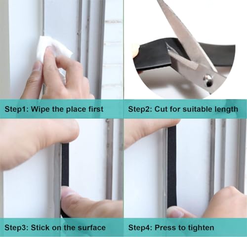 Vintree gummirolle klebefolie neoprenfolie selbstklebend rolle gummiauflage antirutschmatte gummimatte vibrationsmatte gummiplatte für schalldämmung gummierte bodendichtungen