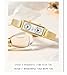 Fashionable Women's Quartz Watch, Rectangular Dial with Dual Time Zones, 30m Water Resistant (Mesh Gold)