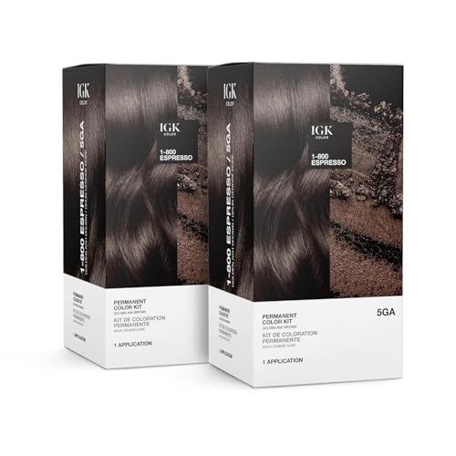 IGK Permanent Hair Dye Color Kit | 5GA1-800 Espresso -