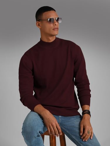 Image of HIGH Star Men's Cotton High Neck Sweater