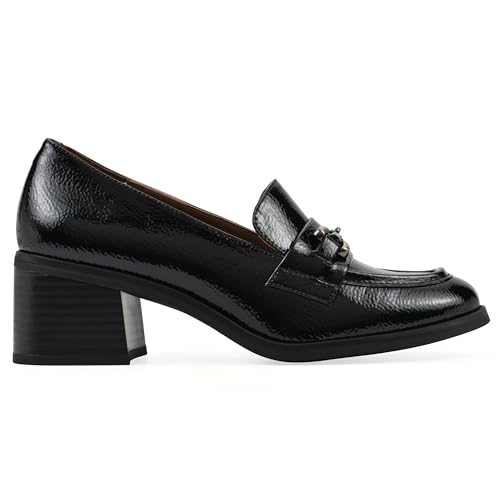 Image of WHITE MOUNTAIN Women's Nacho Block Heel Loafer