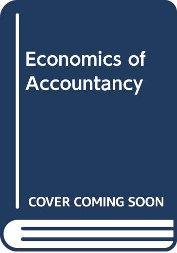 Economics of Accountancy 0405109482 Book Cover