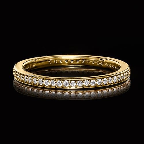 Ross-Simons 0.25 ct. t.w. Lab-Grown Diamond Eternity Band in 18kt Gold Over Sterling4