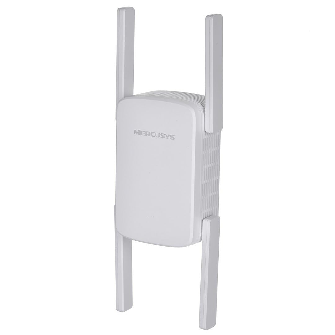 MERCUSYS ME50G AC1900 WiFi Repeater, 5 GHz & 2.4 GHz, 2 External Antennas, Gigabit Ethernet, WPS Button, Play and Plug, LED Signal Indicator, Easy Setup, 3×3 MU-MIMO