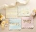 100 Pack Pastel Paper Napkins with Gold Foil Quotes, Birthday Party Decorations, Scalloped Edge (4 Colors, 5 x 5 In)