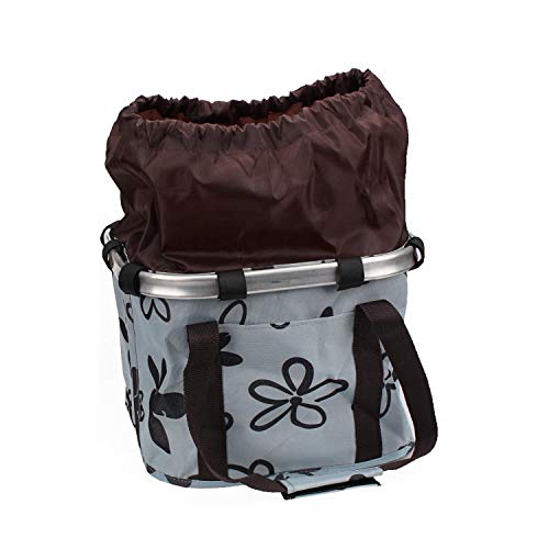 XUNXING Bike Front Baskets for Women, Small Pet Cat Dog Carrier Bicycle Handlebar Front Basket Folding Detachable… - Image 7