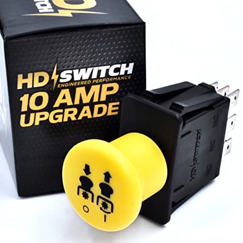 HD Switch 10 AMP Upgrade Clutch PTO Switch fits Sears Craftsman Z6000 Z6400 Z6600 Z8200 Z8400 Z8600 8600 G8300 G8400 T8200 ZTL7500 PYT9000 PGT9000 Deck Blade Switch
