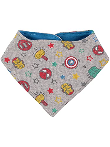 Marvel The Avengers Baby Boys Clothing 3-Piece Set With Bodysuit, Pants, And Bib Baby Boy Clothes (Grey/Blue, 0-3 Months) #TOP3