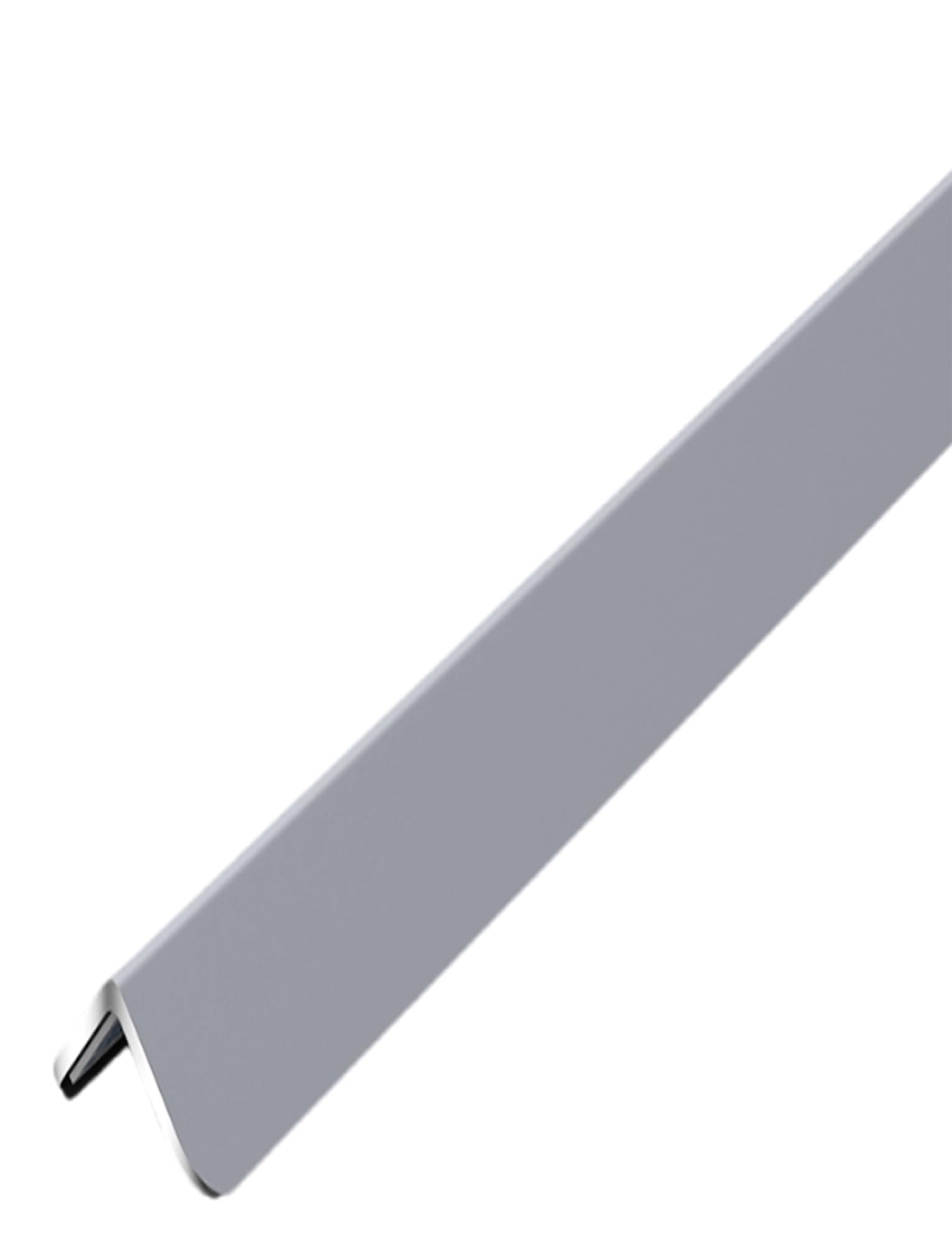 Ochraniacz narożników ze stopu aluminium - szerokość 1,5 cm, pogrubiony samoprzylepnym podkładem do ścian, mebli i schodów(Gray,240cm)