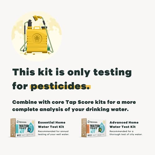 Image of Tap Score Pesticides in Water Test Kit | Specialized EPA Certified Drinking Water Labs | #1 Best Home Water Test 2021-24 NYT Wirecutter | 100% Unbiased