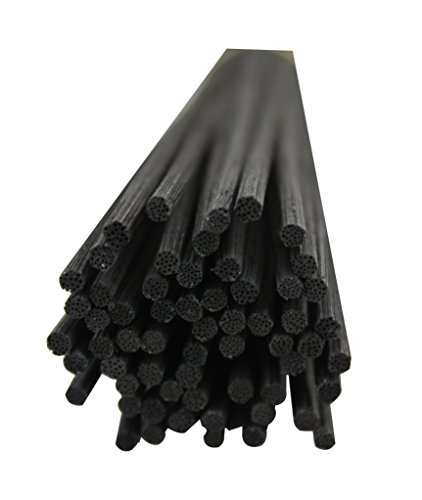 Feel Fragrance Reed Diffuser Sticks Replacement Rattan 12 X 0.12 Inches Black(60pcs）