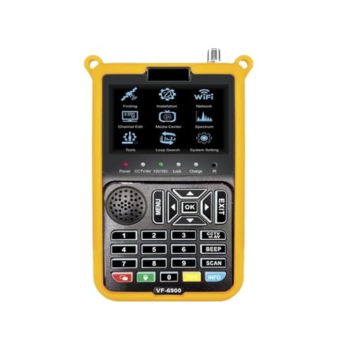 VF-6900 HD �f�W�^���q���t�@�C���_�[�A3.5 �C���` TFT LCD �X�N���[���t�� DVB-S/S2 MPEG2/MPEG4 ���C�u �r�f�I �v���O�����̃T�|�[�g ���� ����(VF-6900P With CCTV)