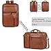 Vegan Leather Laptop Backpack Briefcase Hybrid 15.6 Inch Laptop Travel Backpack Hiking College Backpack for Men BC-04 (Brown)