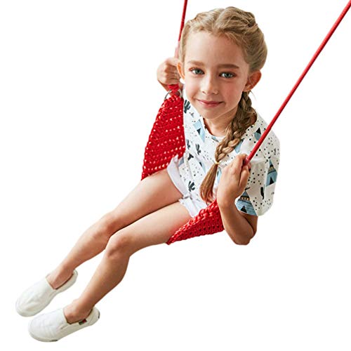 NICEXMAS Cadeira de Balanço Infantil Cadeira de Balanço Interna Corda Ajustável Ao Ar Livre Fora de