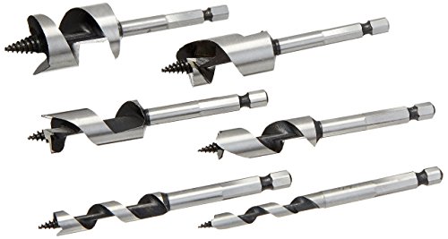 TruePower 09-0279 Wood Boring Stubby Auger Bit Set (6 Piece)