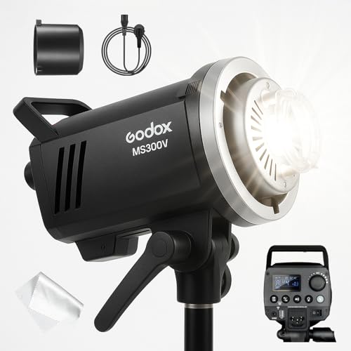 Godox MS300V MS300-V 300W Studio Flash Monolight, MS300 MS 3...
