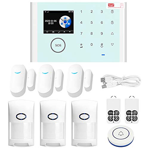 fantaxi CS118 WiFi + GSM + GPRS Sistema de alarme doméstico inteligente em rede 3 em 1 Tuya APP Remo