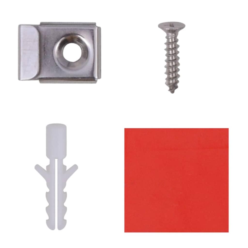 SYDE Specchio senza cornice in vetro, 20,5 cm, 16 unità | Alta riflettenza, durevole, include ganci e viti, decorazione da parete