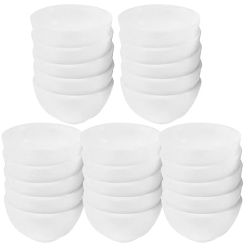 Toddmomy Lot de 25 mini bols pour maison de poupée pour les cuisines miniatures et les décorations - Matériau sûr - Favorise la créativité et la dextérité