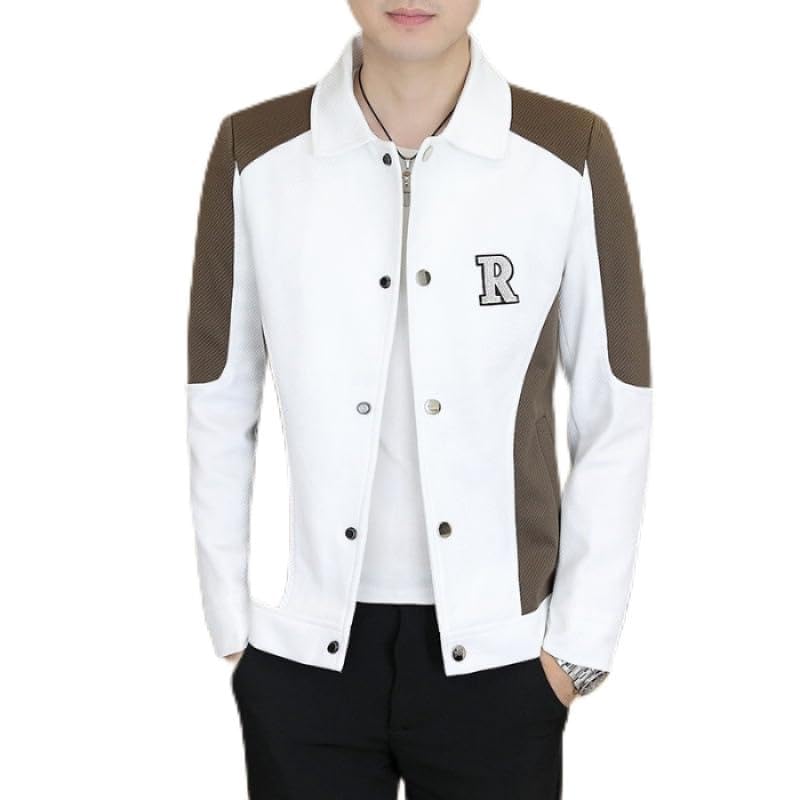 Men's Spring and Autumn Casual Notched Collar Workwear Jacket
