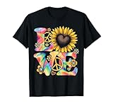 Liebe Peace Flower 60er 70er Mottoparty Retro